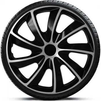 Poklice na kolo Poklice 14" QUAD BICOLOR BLACK/SILVER