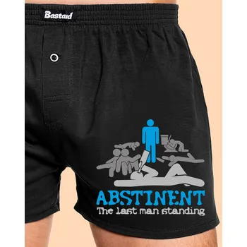 Trenýrky Bastard Abstinent pánské trenky Black