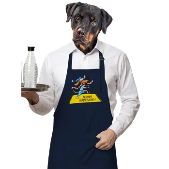 Kuchyňská zástěra Bastard Bejvám náměsíčnej zástěra Navy