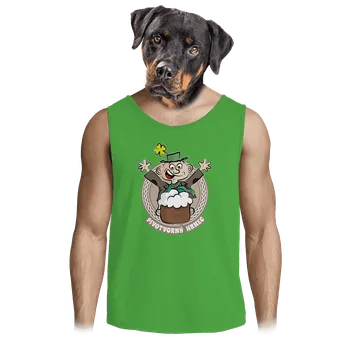 Pánská móda Bastard Pivotvorný hrnec pánské tílko Lime