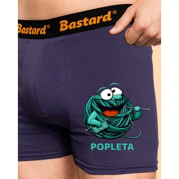 Pánské spodní prádlo Bastard Popleta boxerky Blue Navy