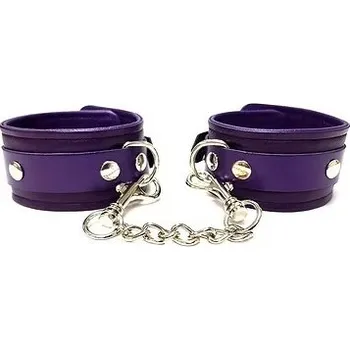 Pouto ROUGE Leather Wrist Cuffs Purple
