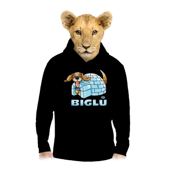 Chlapecká mikina Bastard Biglů dětská mikina klokanka Black