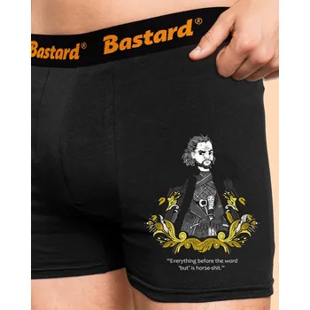 Trenýrky Bastard Jon Sníh boxerky Black