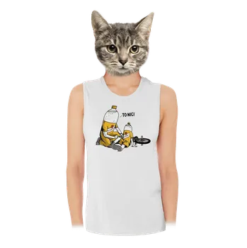 Bastard Tonic dámské tílko volné White