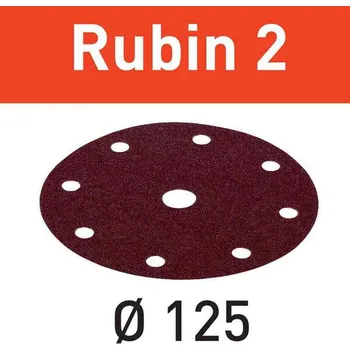 Brusný papír FESTOOL Smirek 125mm Rubin2 zr 120
