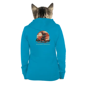 Dámská mikina Bastard Poslední samuraj dámská mikina na zip Blue Atol