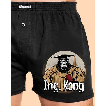 Trenýrky Bastard Ing. Kong pánské trenky Black