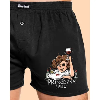 Trenýrky Bastard Princezna Leju pánské trenky Black