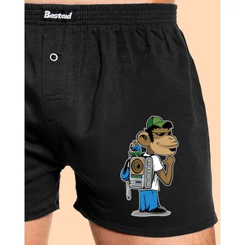 Trenýrky Bastard Boombox backpack pánské trenky Black