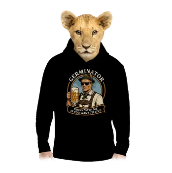 Chlapecká mikina Bastard Germinator dětská mikina klokanka Black