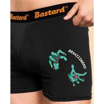 Trenýrky Bastard Brains boxerky Black