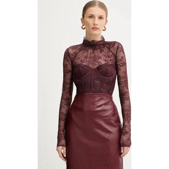 Body Body Retrofete Valentina FW24.10322 burgundské 83A, vel. S