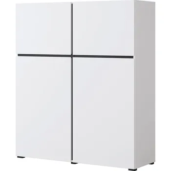 Komoda MOB Crossroad W76 (černá + bílá)