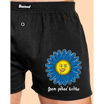 Trenýrky Bastard Kvítko pánské trenky Black