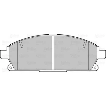 Brzdová destička Sada brzdových destiček, kotoučová brzda VALEO 301452
