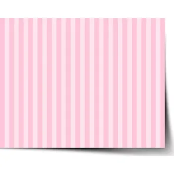 Plakát Sablio Plakát Růžové pruhy - 90x60 cm