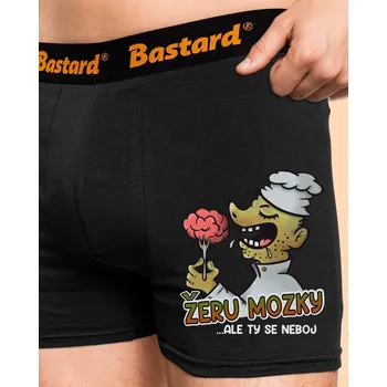 Trenýrky Bastard Žeru mozky boxerky Black