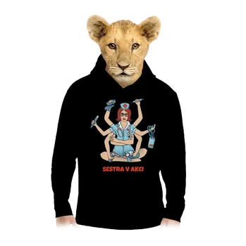 Chlapecká mikina Bastard Sestra v akci dětská mikina klokanka Black