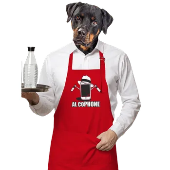 Kuchyňská zástěra Bastard Al Cophone zástěra Red