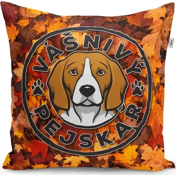 Polštář Sablio Polštář Vášnivý pejskař: 40x40 cm