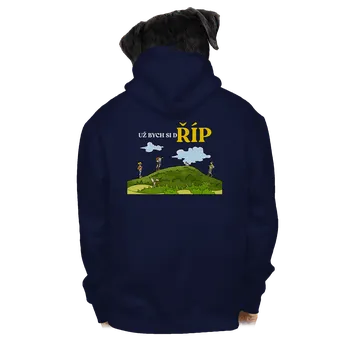 Pánská mikina Bastard Říp pánská mikina na zip Navy