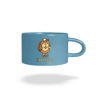 Bastard Školáček hrnek makronka Blue Macaron