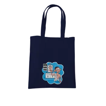 Nákupní taška Bastard How dare you taška French Navy