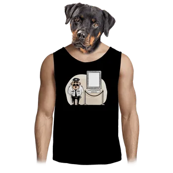 Pánské tílko Bastard Portrét pánské tílko Black