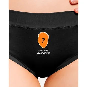 Souprava dámského spodního prádla Bastard Tvoje hlava dámské kalhotky Black