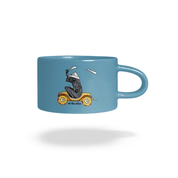 Bastard Vetřelníček hrnek makronka Blue Macaron