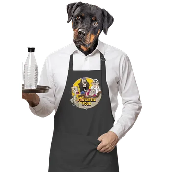 Kuchyňská zástěra Bastard Funtastic Four zástěra Dark Grey