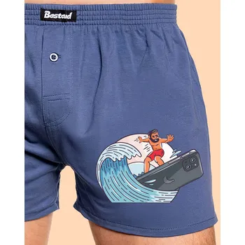 Trenýrky Bastard Jsem surfař pánské trenky Blue