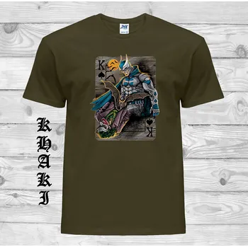 Pánské oblečení panske-levne-bavlnene-tricko-potisk-Batman-Joker Barva: Khaki, velikost: XL