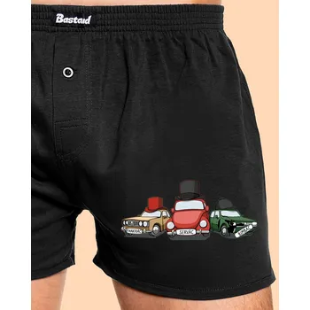 Trenýrky Bastard Tři veteráni pánské trenky Black