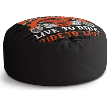 Taburet Sablio Taburet Circle Harley-Davidson Live to ride, ride to live: 38x48 cm