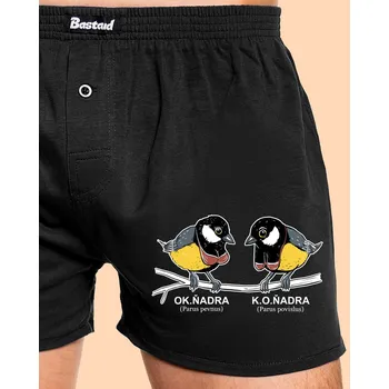 Trenýrky Bastard Koňadra pánské trenky Black