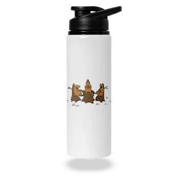 Láhev Bastard Bobří pizza lahev na vodu White