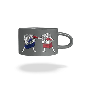 Bastard Praní praček hrnek makronka Grey Macaron