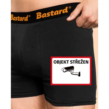 Trenýrky Bastard Objekt střežen boxerky Black