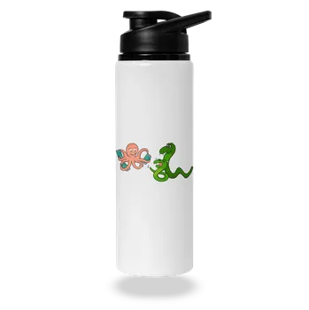 Láhev Bastard Vzteklé hádě lahev na vodu White