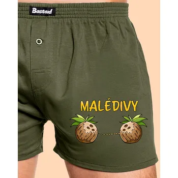 Trenýrky Bastard Malédivy pánské trenky Khaki