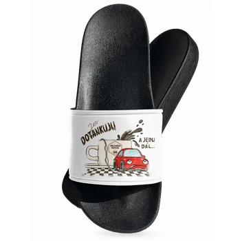 Pánské pantofle Bastard Dotankuju a jedu pantofle White