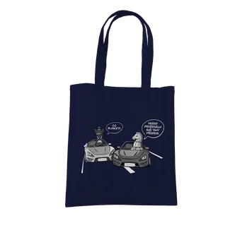 Nákupní taška Bastard Co blinkr? taška French Navy