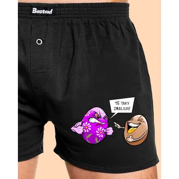 Trenýrky Bastard Zmaluju tě pánské trenky Black