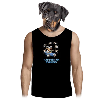 Pánské tílko Bastard Počítám ovínečky pánské tílko Black