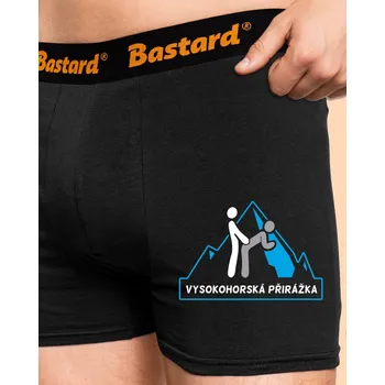 Trenýrky Bastard Vysokohorská přirážka boxerky Black