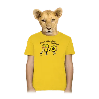 Chlapecké tričko Bastard Pravá láska dětské tričko Gold