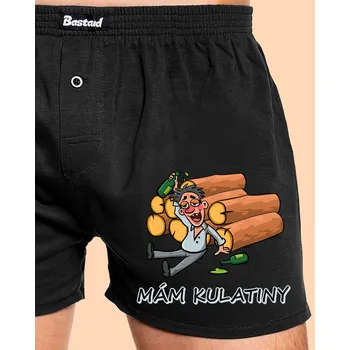 Trenýrky Bastard Mám kulatiny pánské trenky Black