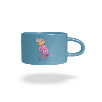 Bastard B jako babička hrnek makronka Blue Macaron